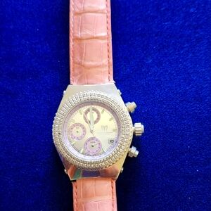 TechnoMarine Professional Diving Watch, Alligator Strap, Diva Pave